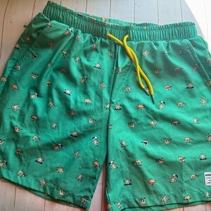 Mosmann Australia Sloth Stretch Quick Dry Swimsuit Swim Suit Trunks Shorts M